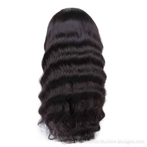 18 Inch 20 Inch 22 Inch 24 Inch 150 Density Brazilian Virgin Remy Human Hair Loose Deep Wave Curly Lace Frontal Kosher Wig
